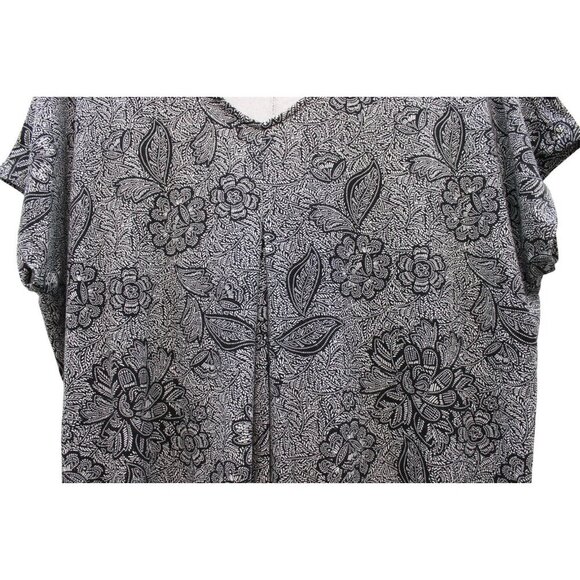 J Jill Wearever Collection Dress Large Petite Floral Stretch Preppy Casual - Picture 7 of 13